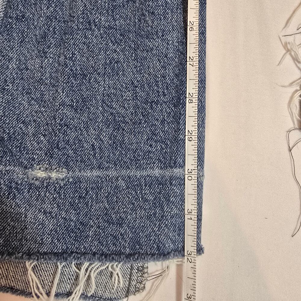 Zara Patchwork Straight Leg Distressed Jeans - image 5